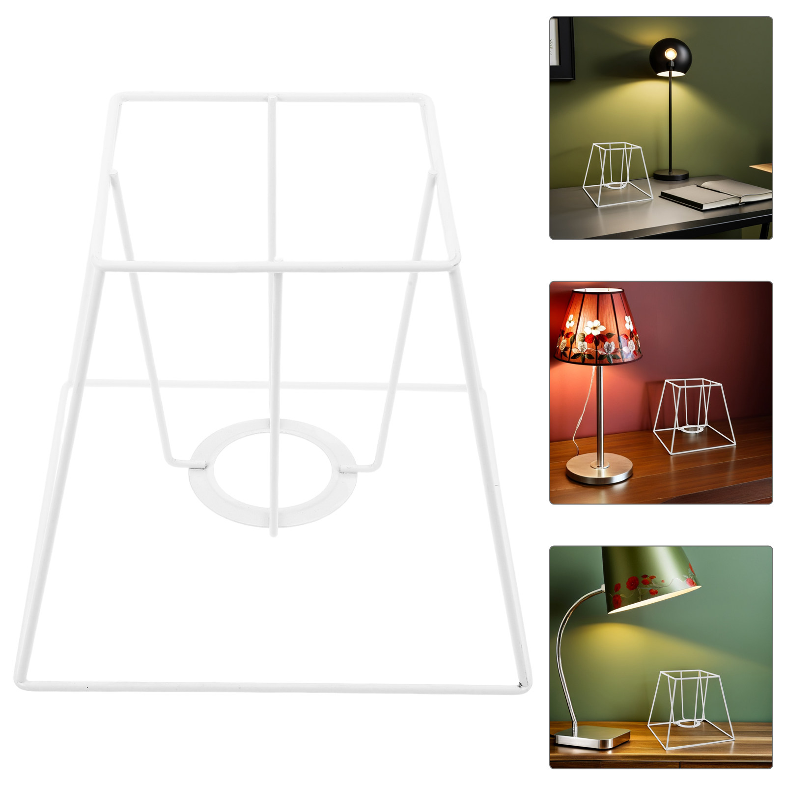 Geometric Lamp Shade - Iron Wire Lampshade Frame Geometric Trapezoid