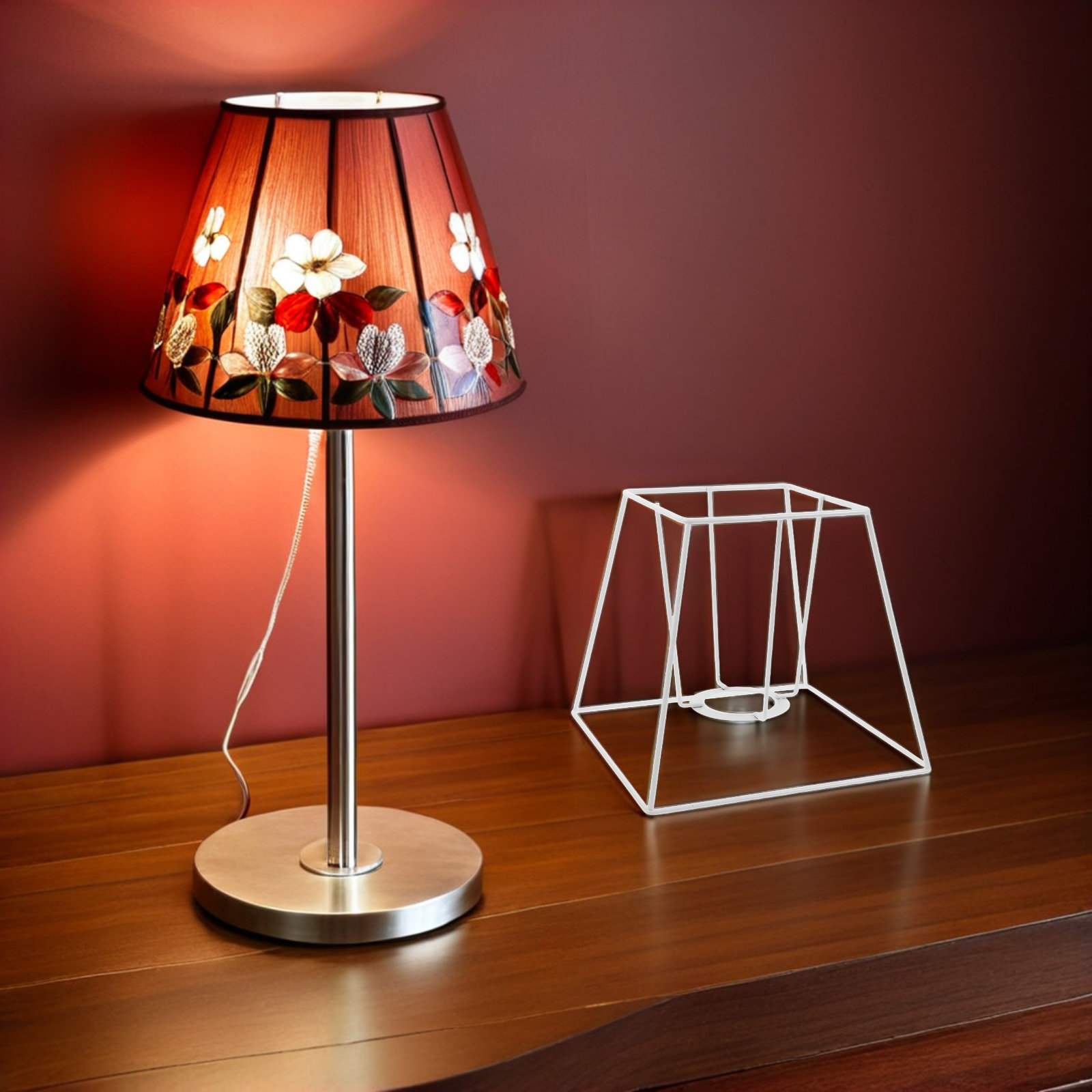 Iron Wire Lampshade Frame Geom - огляд і ціна Geometric Lamp Shade