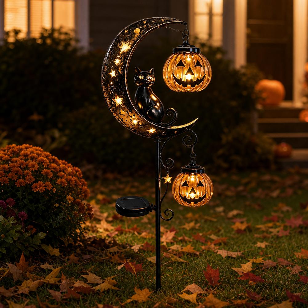 Halloween Black Cat Moon Groun - огляд і ціна Led Moon Lamp