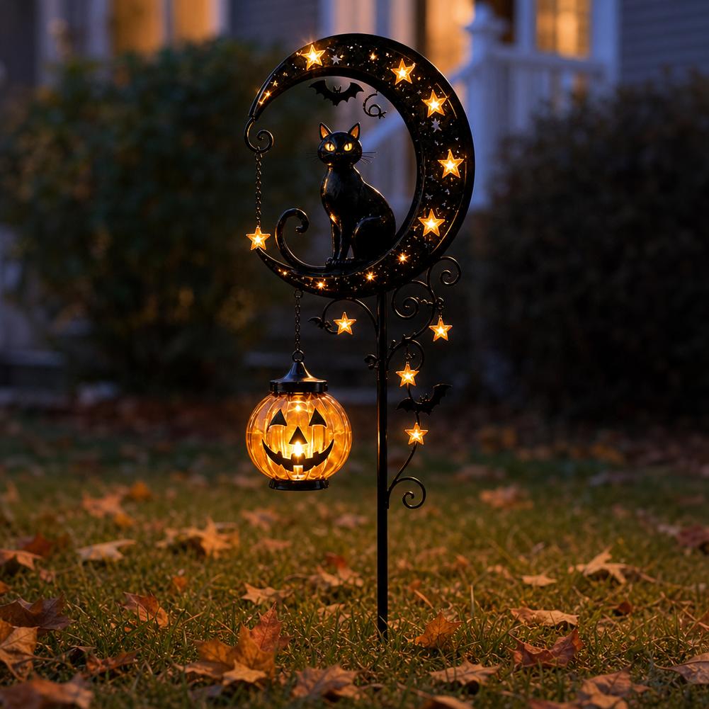 Halloween Black Cat Moon Groun - огляд і ціна Led Moon Lamp
