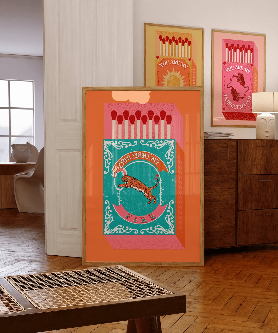 You Light My Fire Orange Match - огляд і ціна Orange Lighting Decor
