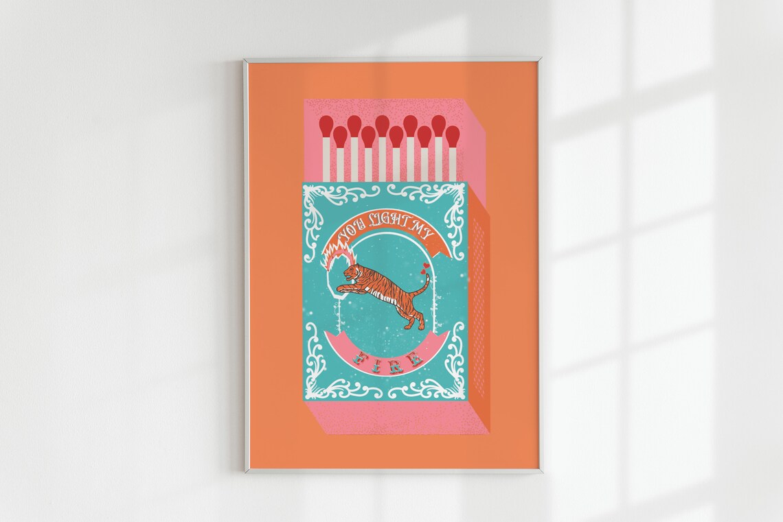 You Light My Fire Orange Match - огляд і ціна Orange Lighting Decor