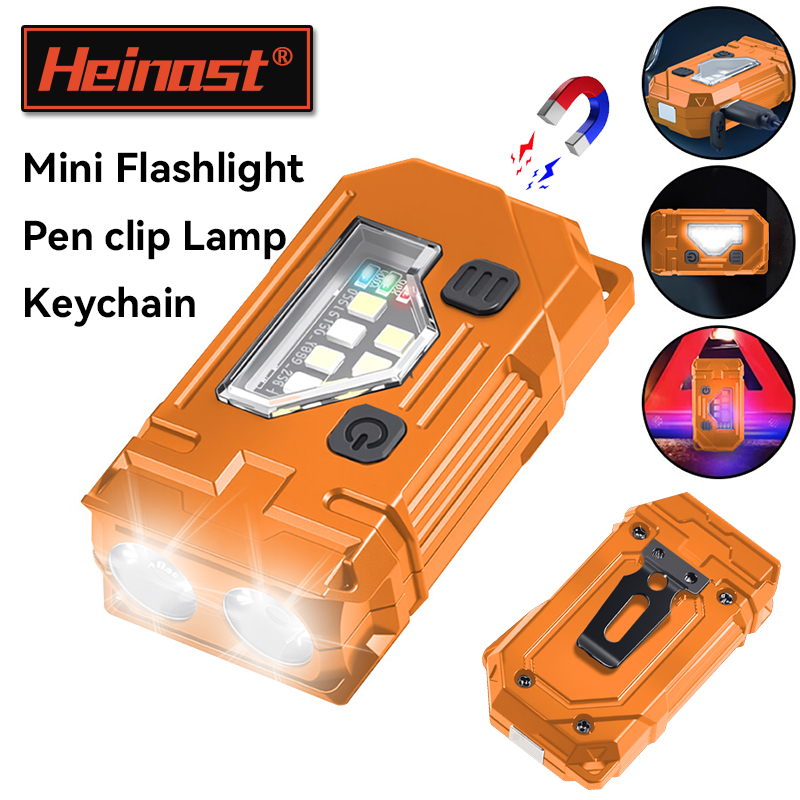 Mini Keychain EDC Flashlight R - огляд і ціна Orange Lighting Decor