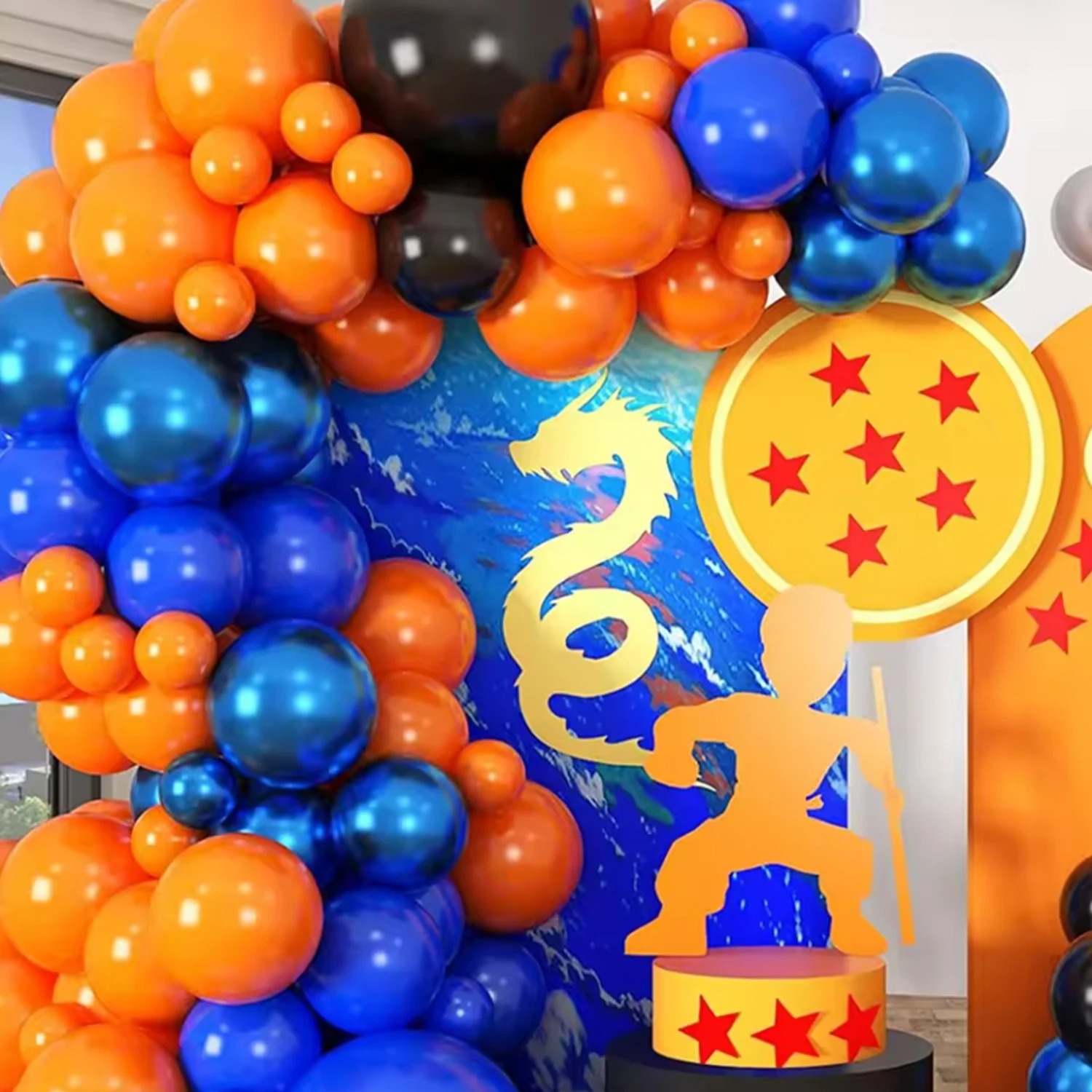 110pcs Orange Blue Latex Ballo - огляд і ціна Orange Lighting Decor