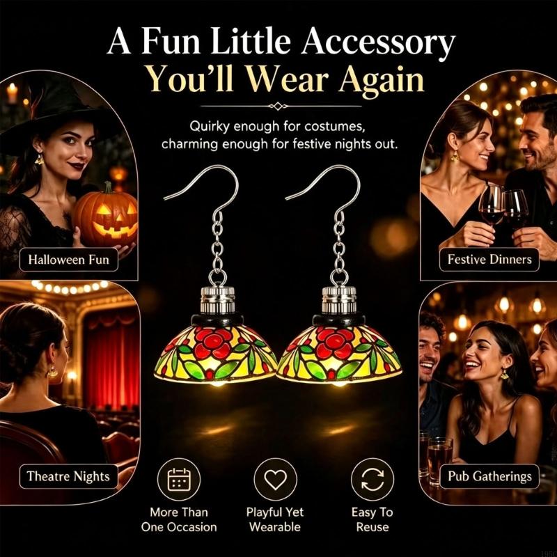 195C Floral Drop Earrings Pair - огляд і ціна Geometric Lamp Shade