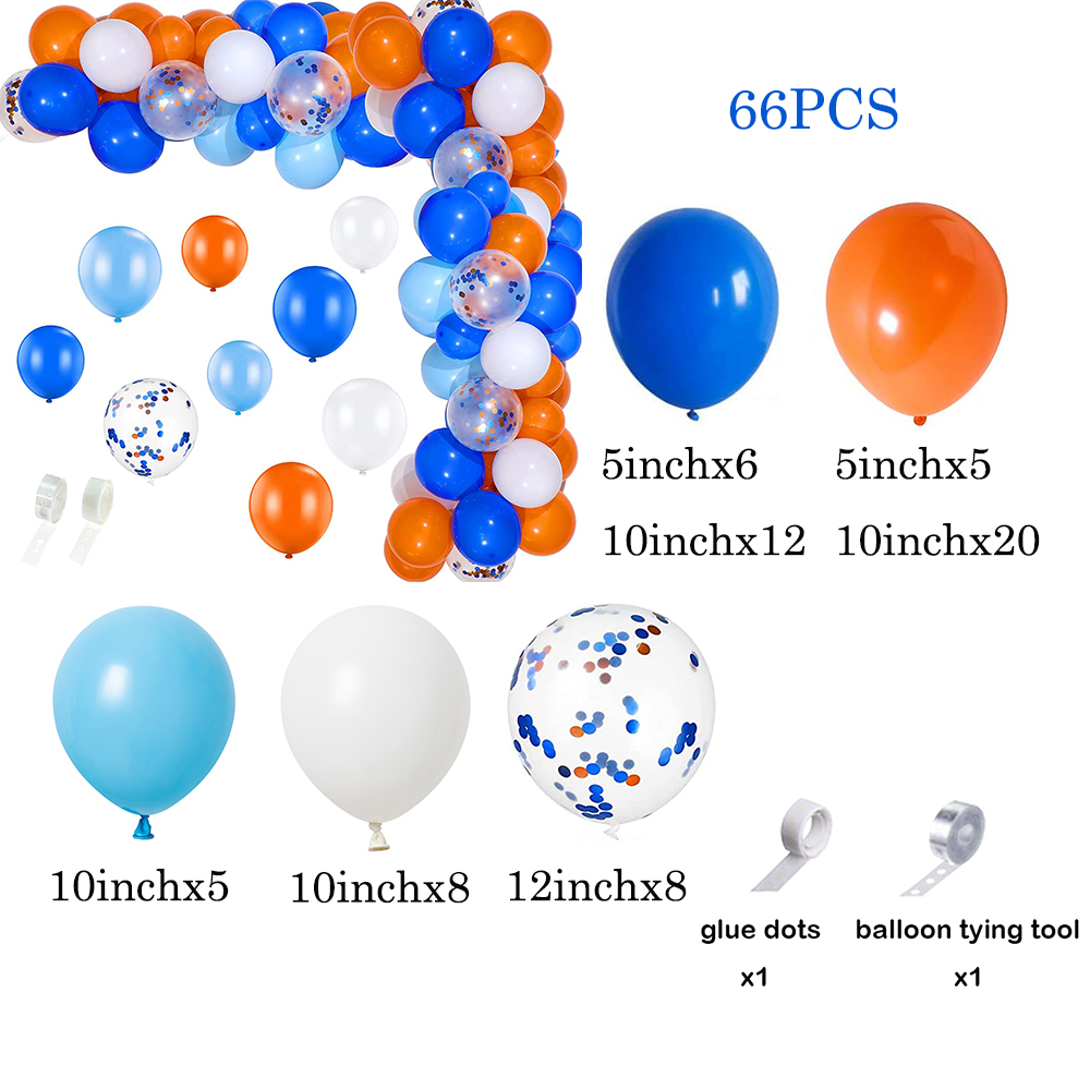 Orange Blue Balloons Garland A - огляд і ціна Orange Lighting Decor