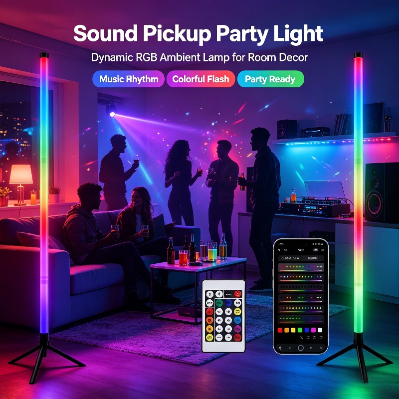 2 Pack RGB LED Corner Floor La - огляд і ціна Decor Lighting Floor Lamps