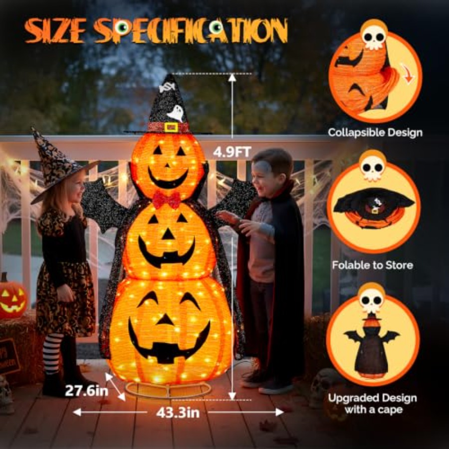 Outdoor Halloween Decorations: - огляд і ціна Orange Lighting Decor