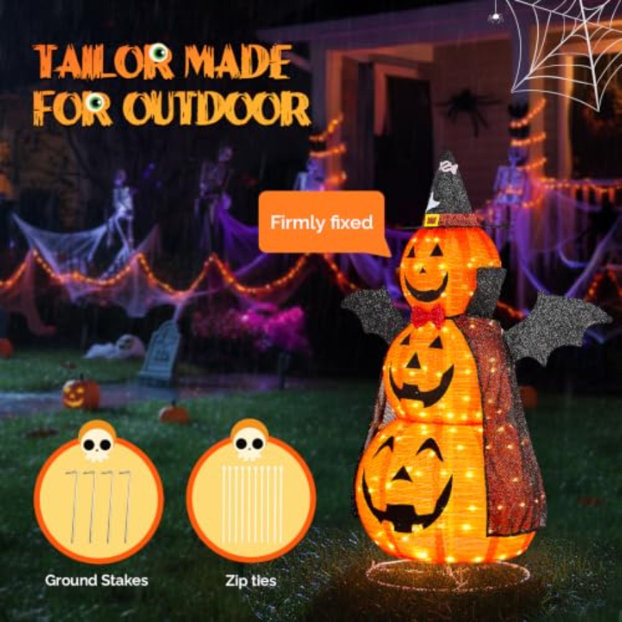 Outdoor Halloween Decorations: - огляд і ціна Orange Lighting Decor