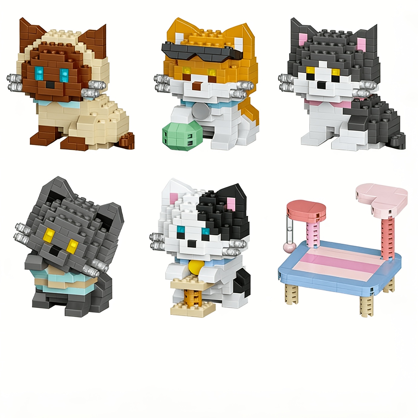 Cat Series Building Blocks Set - огляд і ціна Orange Lighting Decor