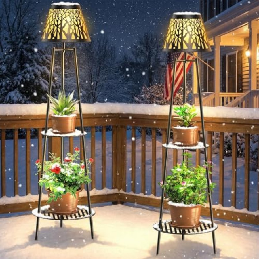 2 Pack Outdoor Solar Floor Lam - огляд і ціна Decor Lighting Floor Lamps