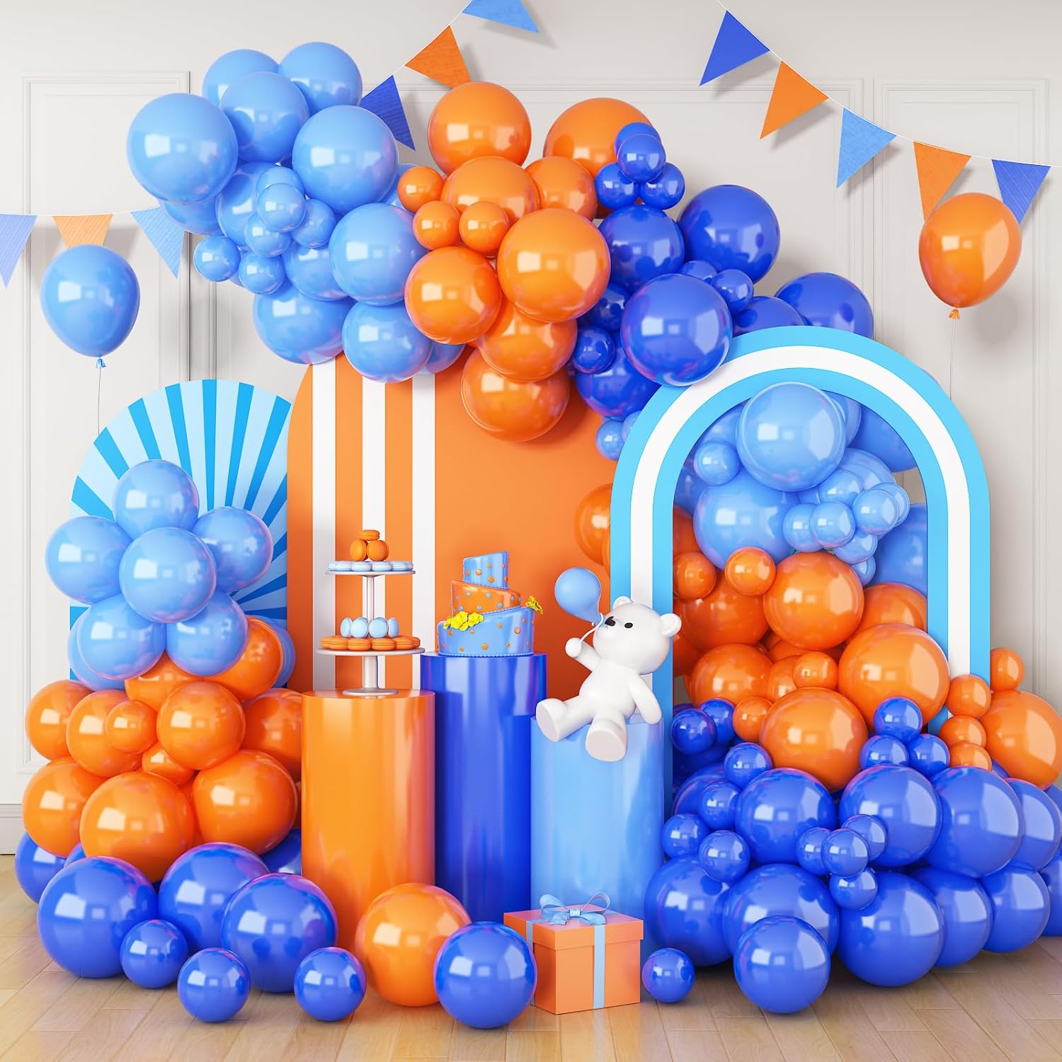 Orange Blue Balloon Arch Holid - огляд і ціна Orange Lighting Decor