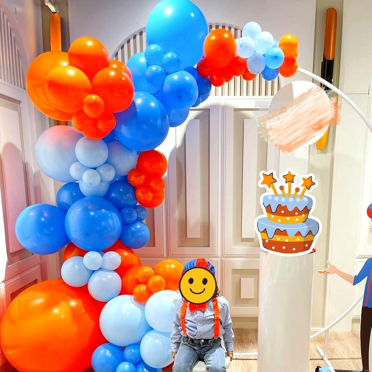 Orange Blue Balloon Arch Holid - огляд і ціна Orange Lighting Decor