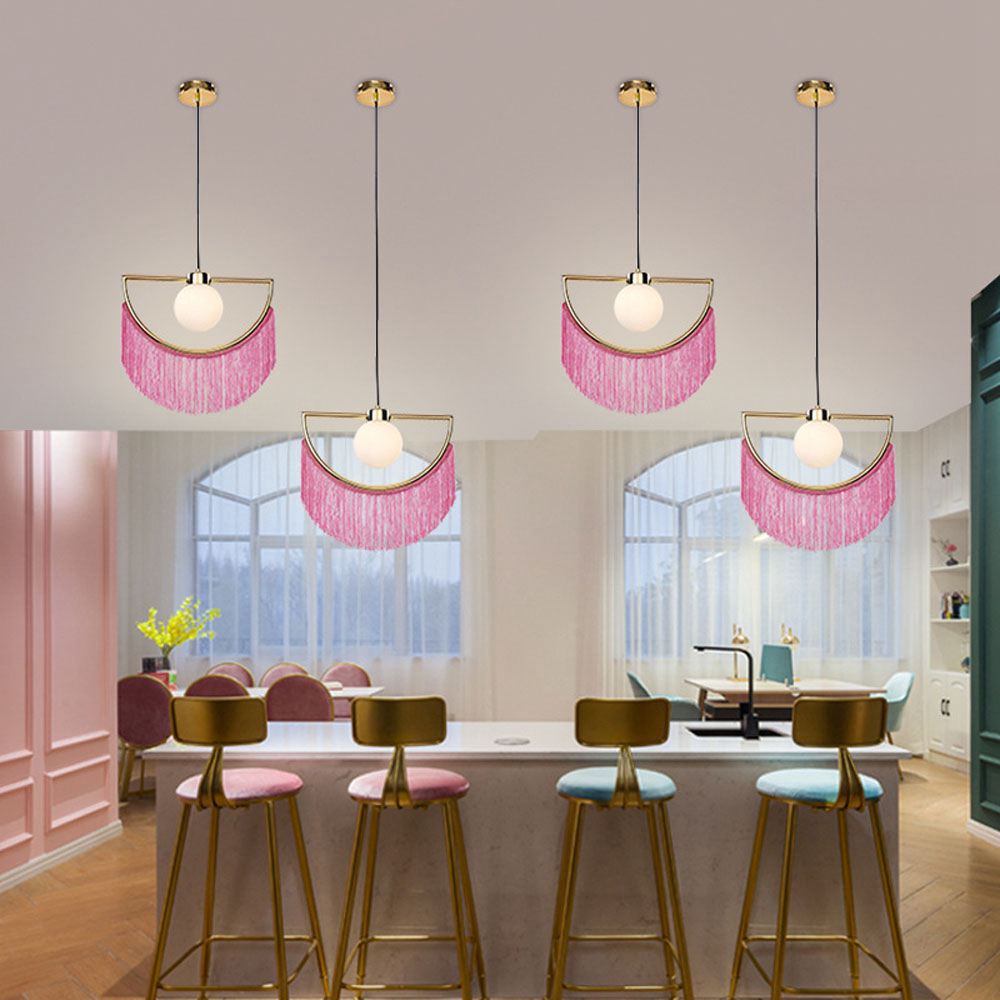 Boho Tassel Pendant Light Mode - огляд і ціна Geometric Lamp Shade
