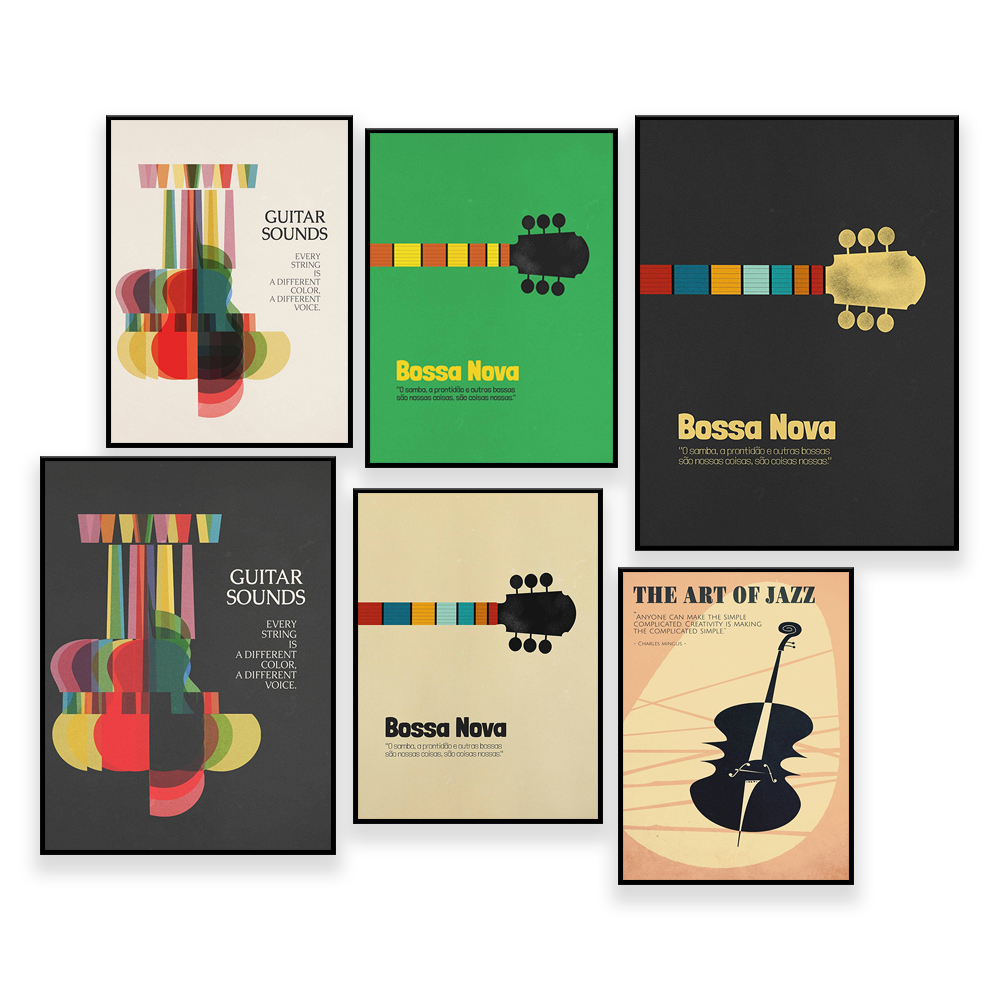 Bossa Nova Poster, Jazz Print, - огляд і ціна Nova Decor & Lighting Julestjerne