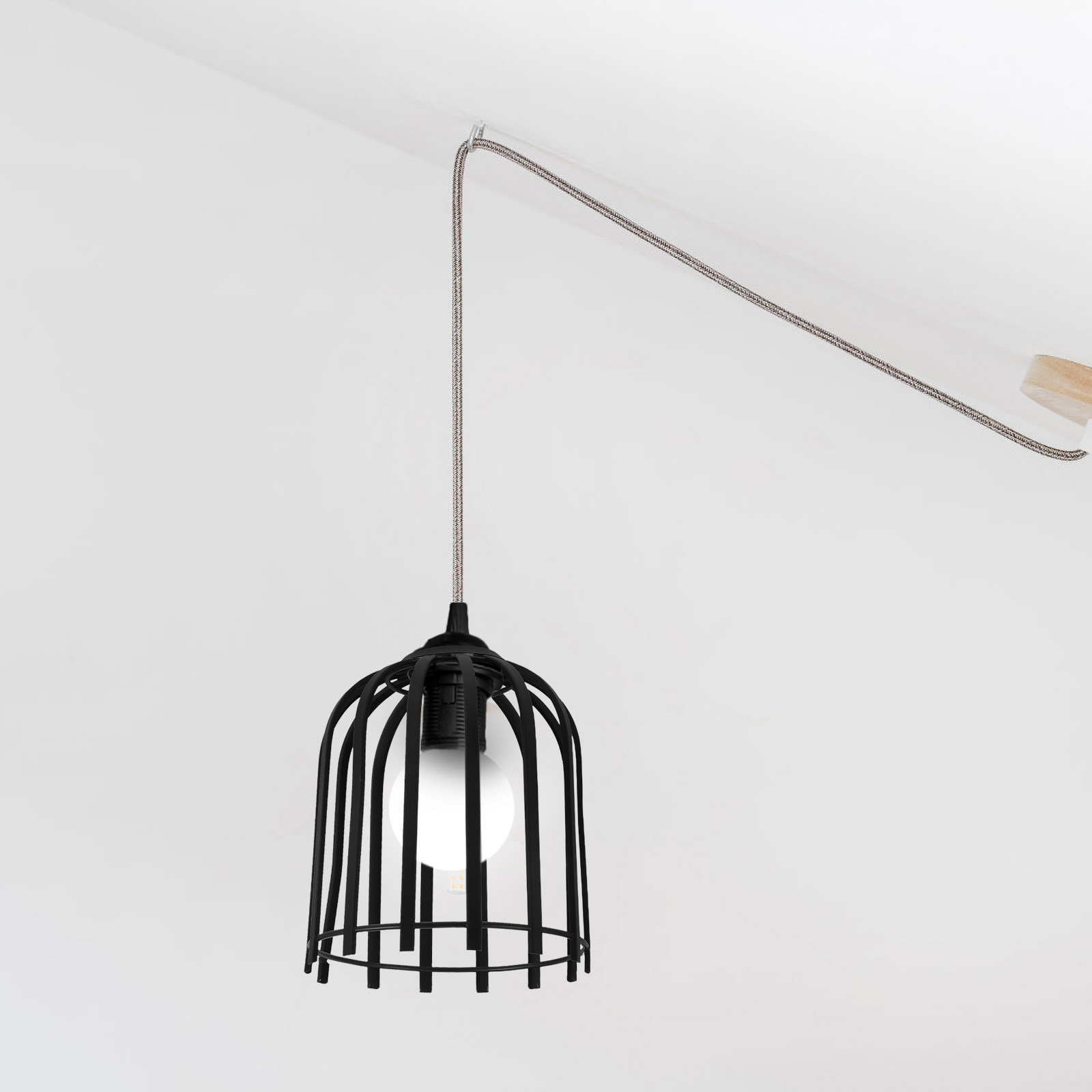 1Pcs Iron Wire Pendant Light S - огляд і ціна Geometric Lamp Shade
