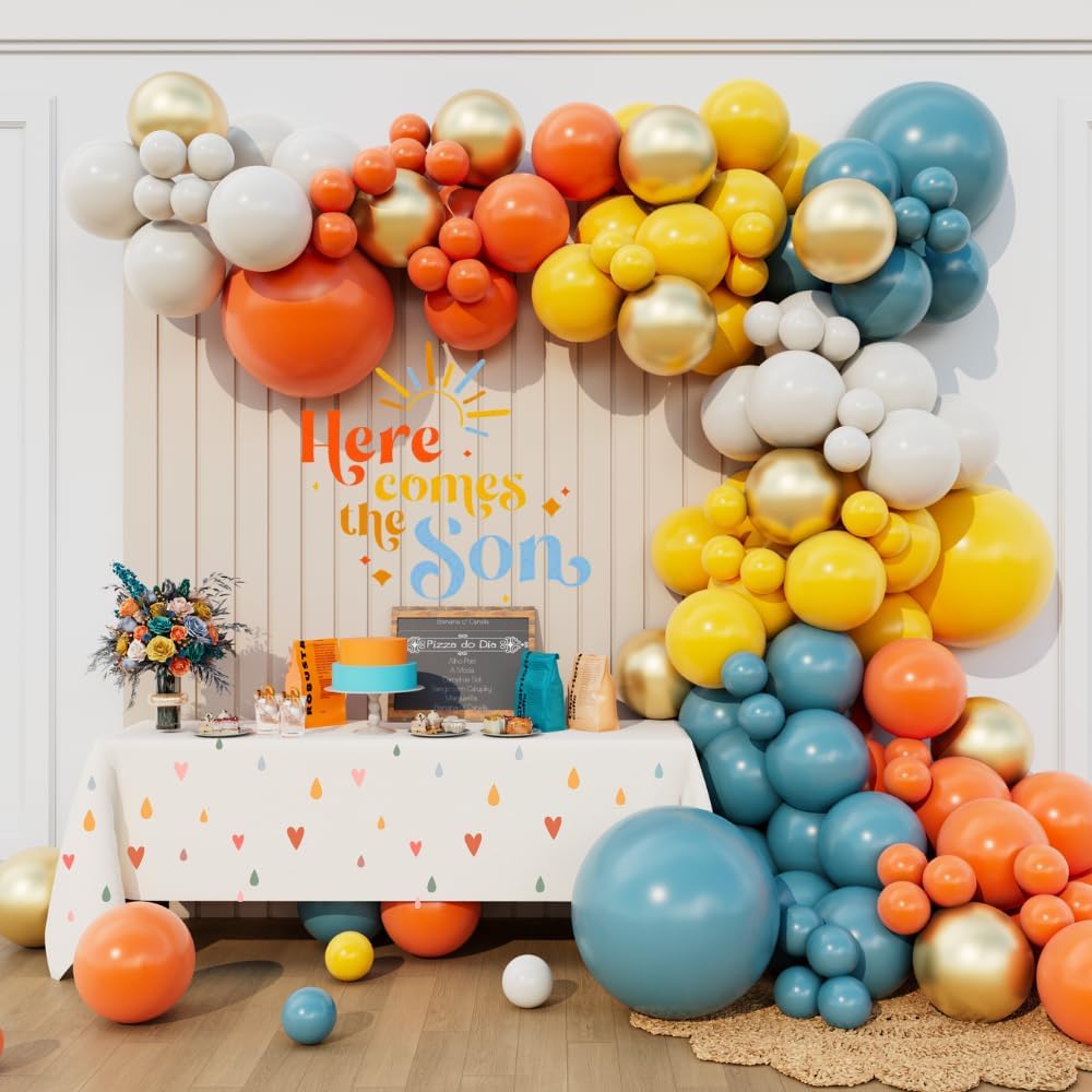 Blue Yellow Orange Here Comes  - огляд і ціна Orange Lighting Decor