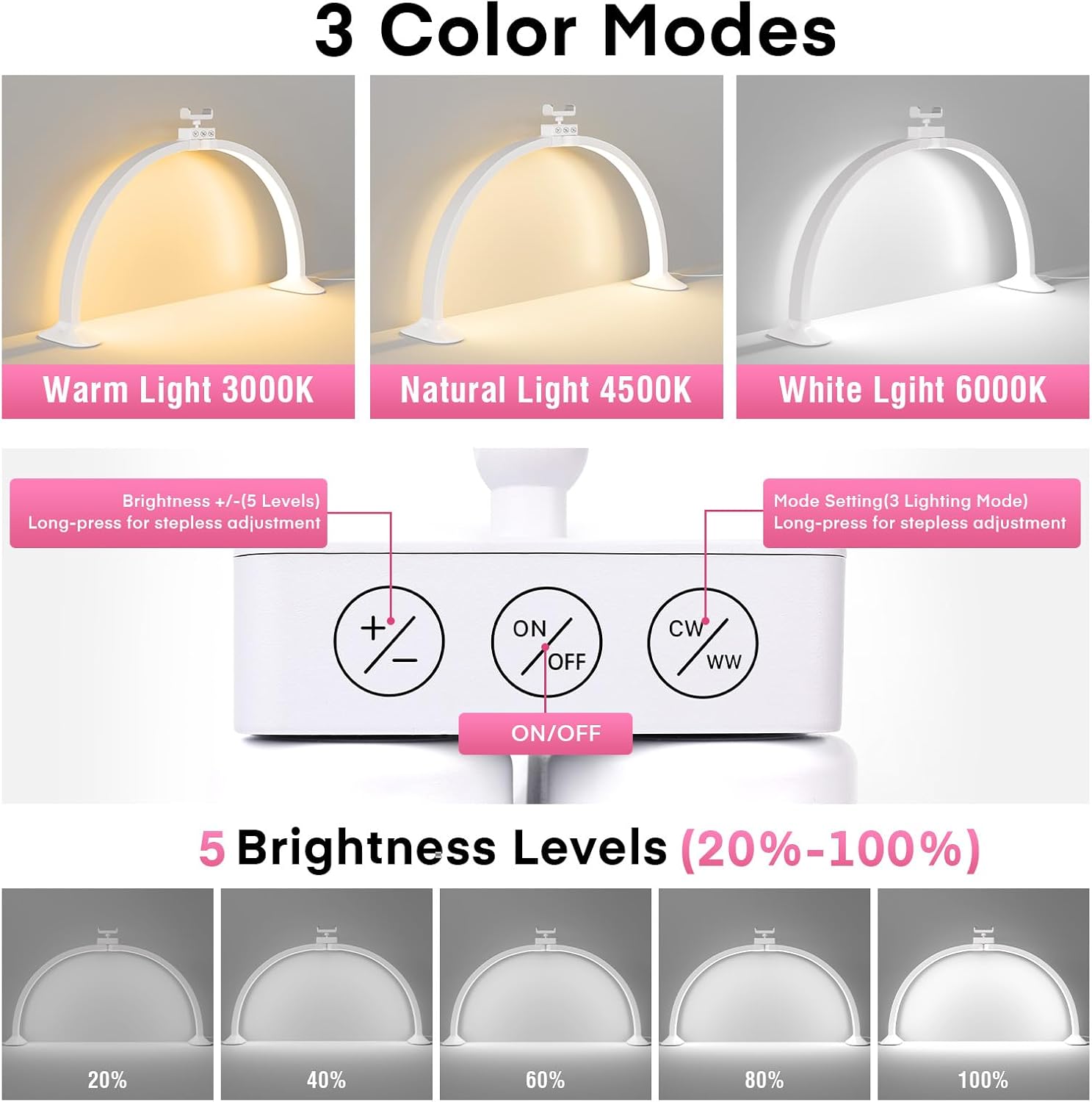 Half Moon Light U-Shaped Nail  - огляд і ціна Led Moon Lamp