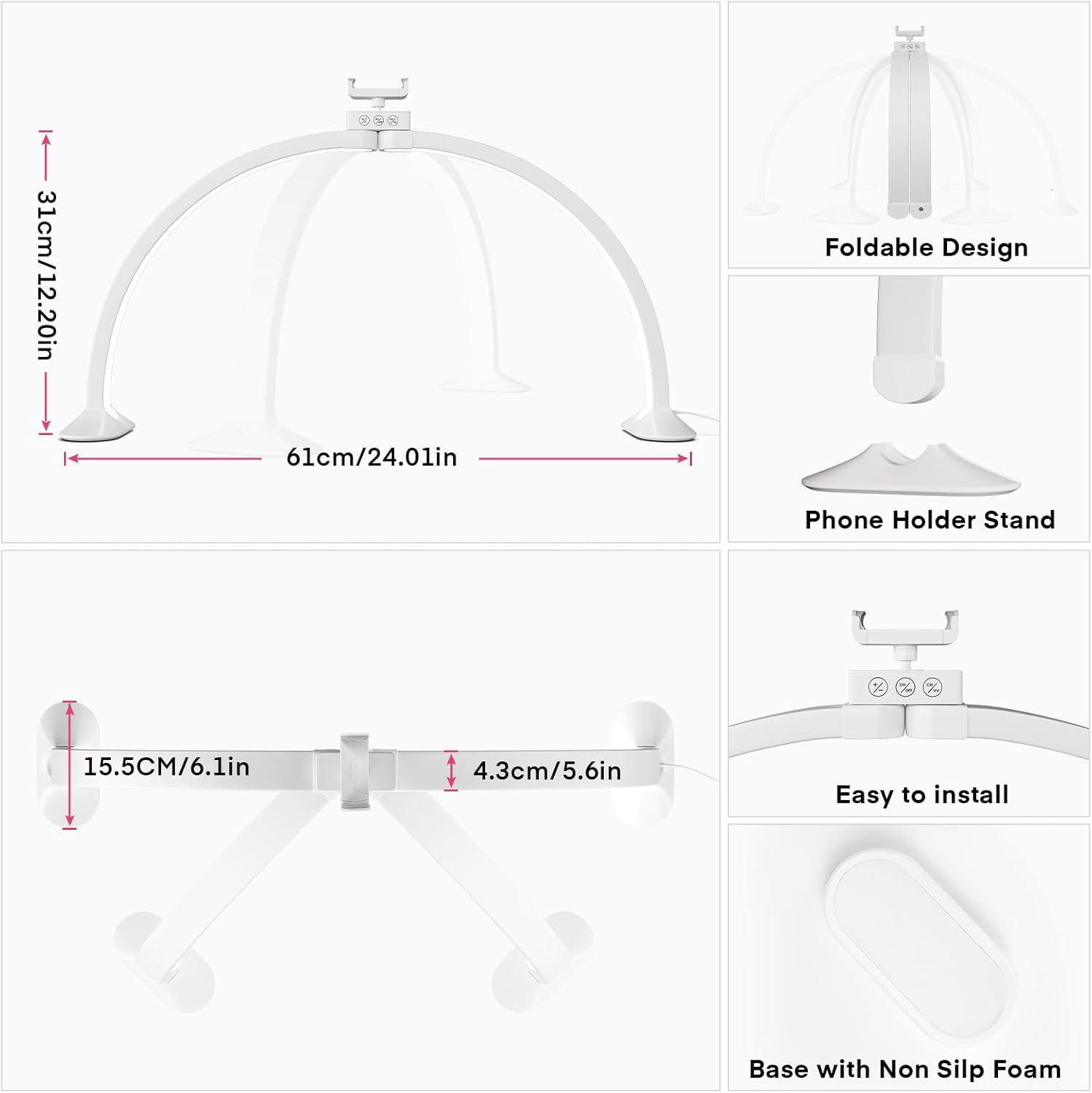 Half Moon Light U-Shaped Nail  - огляд і ціна Led Moon Lamp